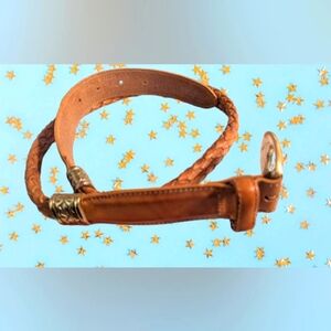 Vintage Fossil Tan Leather Accessory 37" Western Unisex